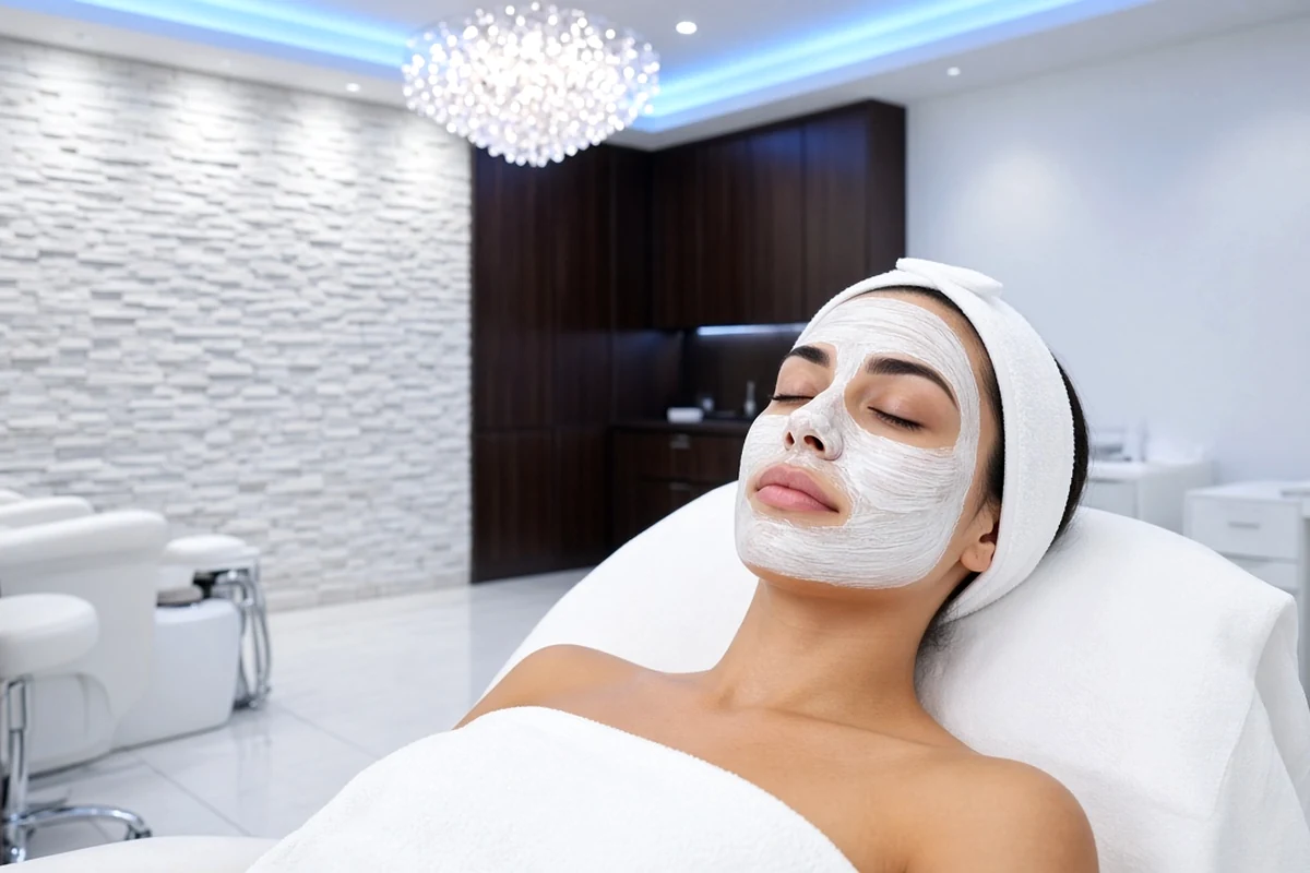 Spa facial treatment