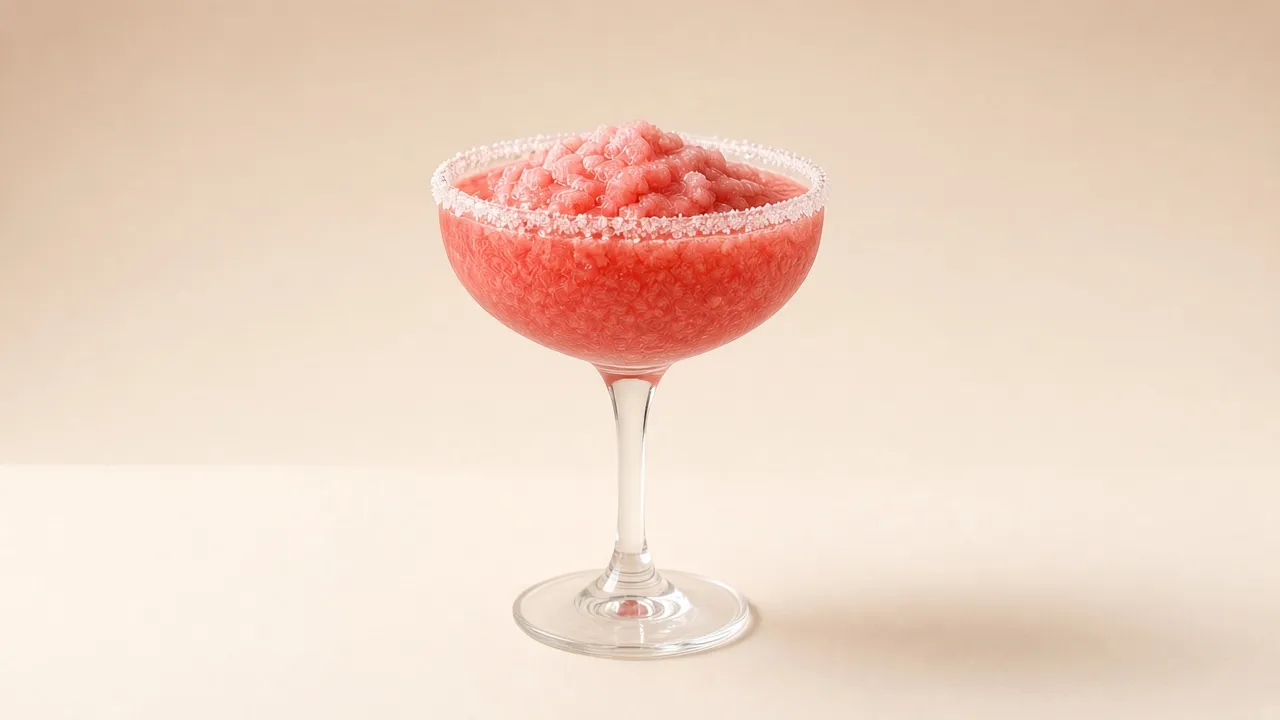 Illustrative example of a frozen strawberry margarita
