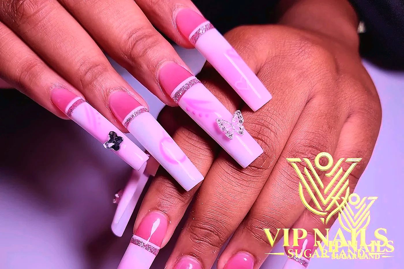 XL statement nails with deluxe detail